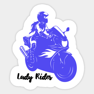 Lady Rider Sticker